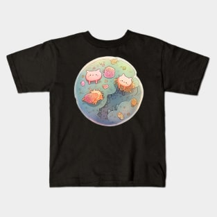 Meowcrobiology kitty Kids T-Shirt